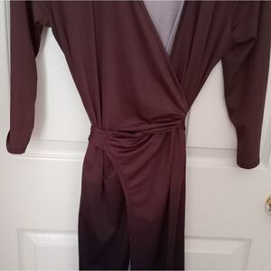Lularoe Blocked Color Brown/Black 3/4 Sleeve Wrapp